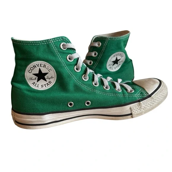 Converse Chuck Taylor All Star High Tops – Green – Women’s 8.5 - Picture 2 of 9